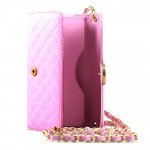 Wholesale iPhone 6 Plus Note 4 Universal Diamond Flip Wallet Strap Purse Case (Pink)